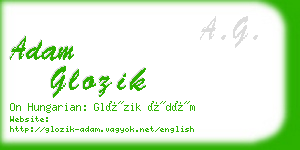 adam glozik business card